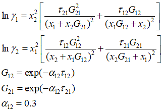 NRTL equations